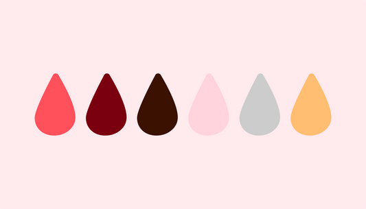 Goccia di sangue di diversi colori