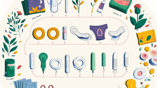 Immagine che mostra diverse protezioni mestruali