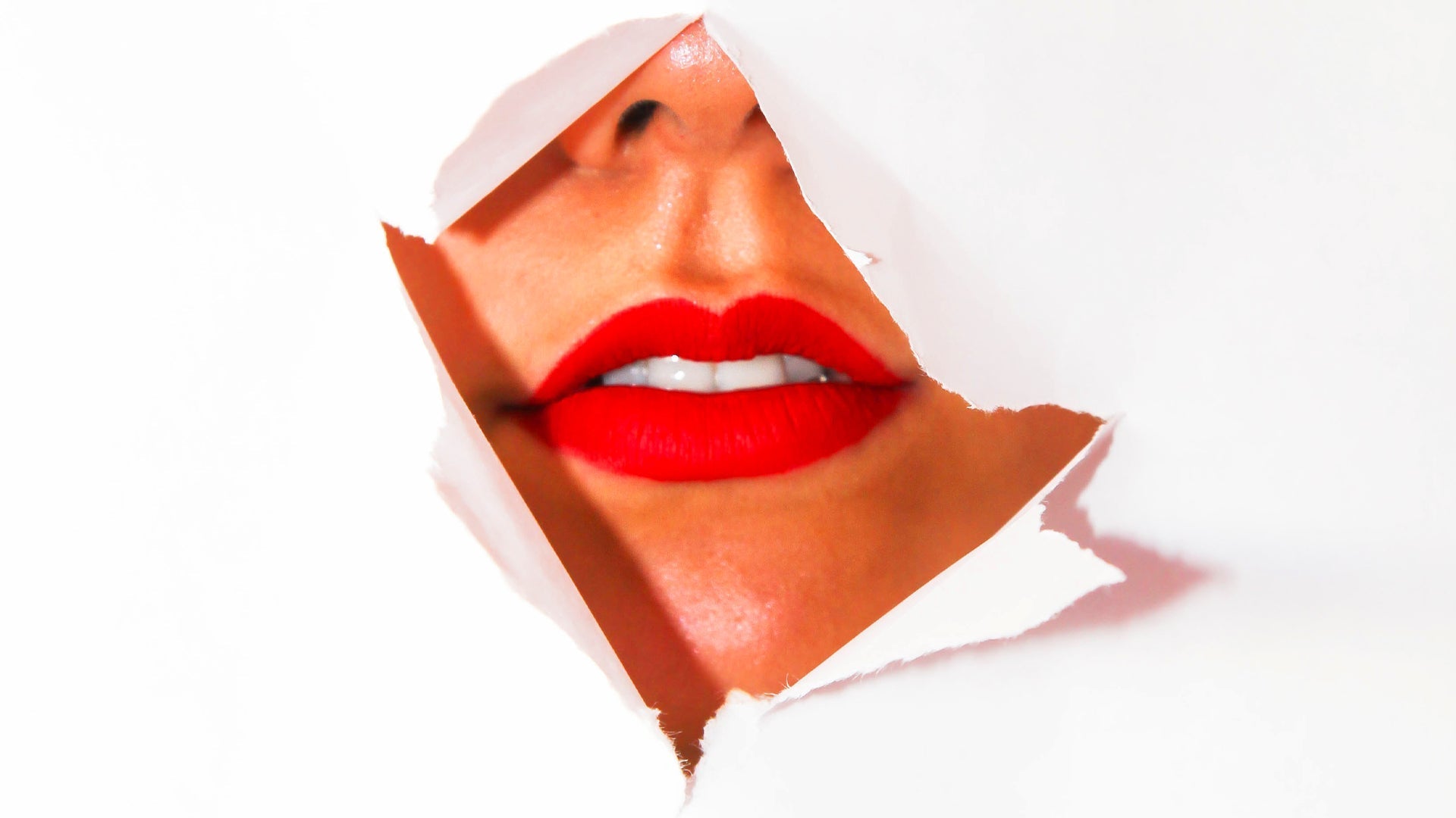 Immagine della bocca di una donna