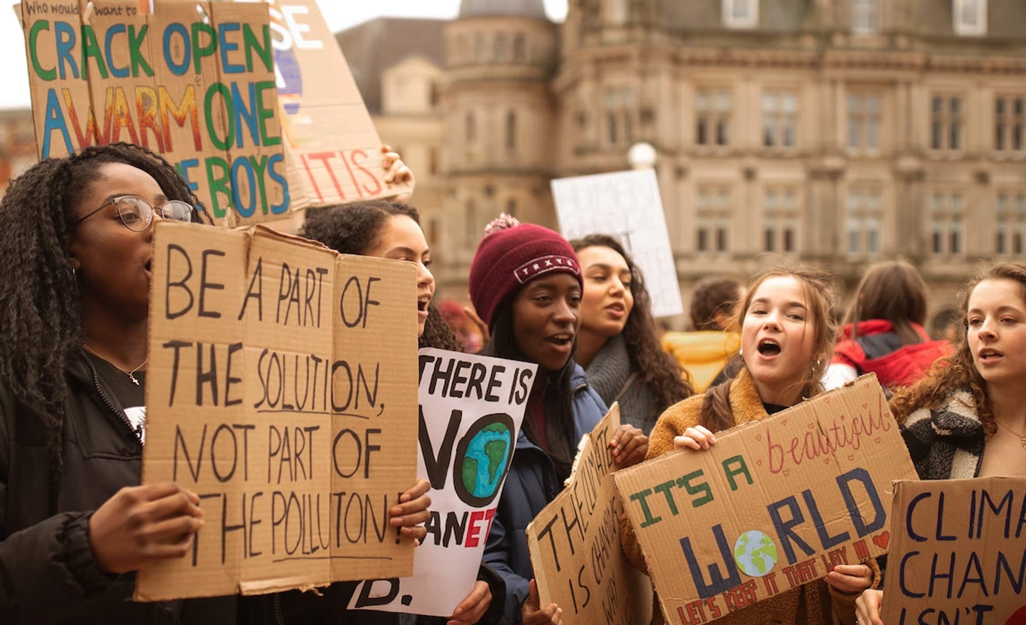 manifestazione per salvare il pianeta
