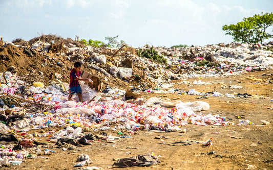 Immagine dell&#39;inquinamento causato dalla protezione sanitaria